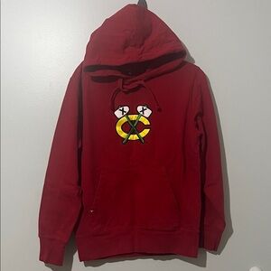 Chicago Blackhawks Embroidered Patch Logo Hoodie